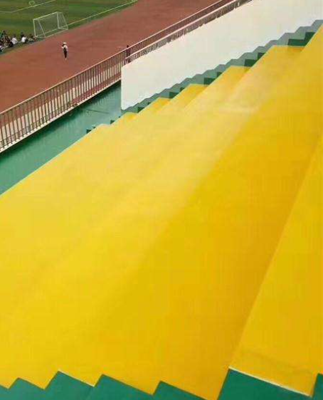 延长球场台阶翻新修补改造